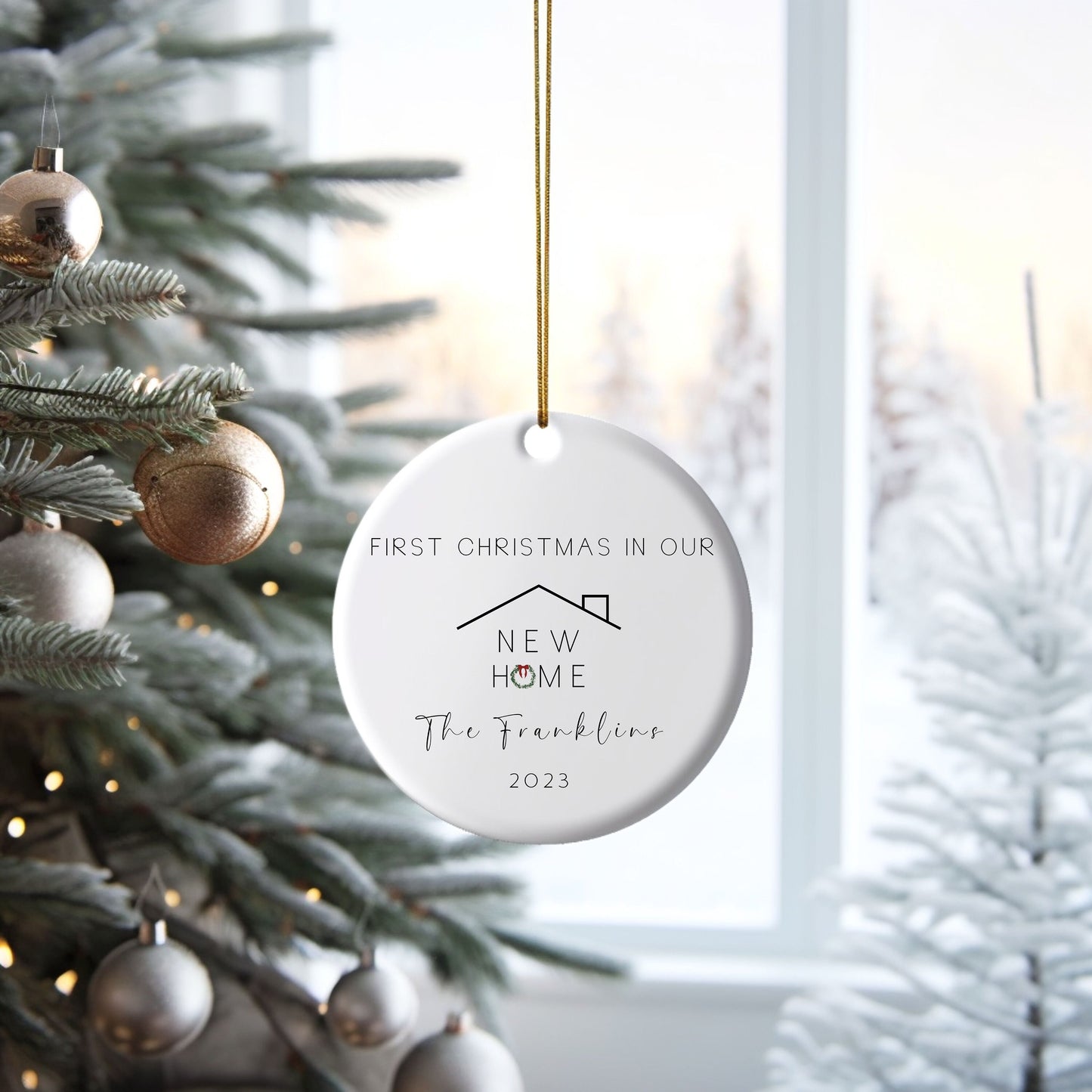 Personalized New Home Christmas Ornament