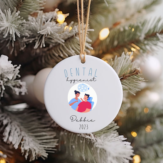 Personalized Dental Hygienist Ornament