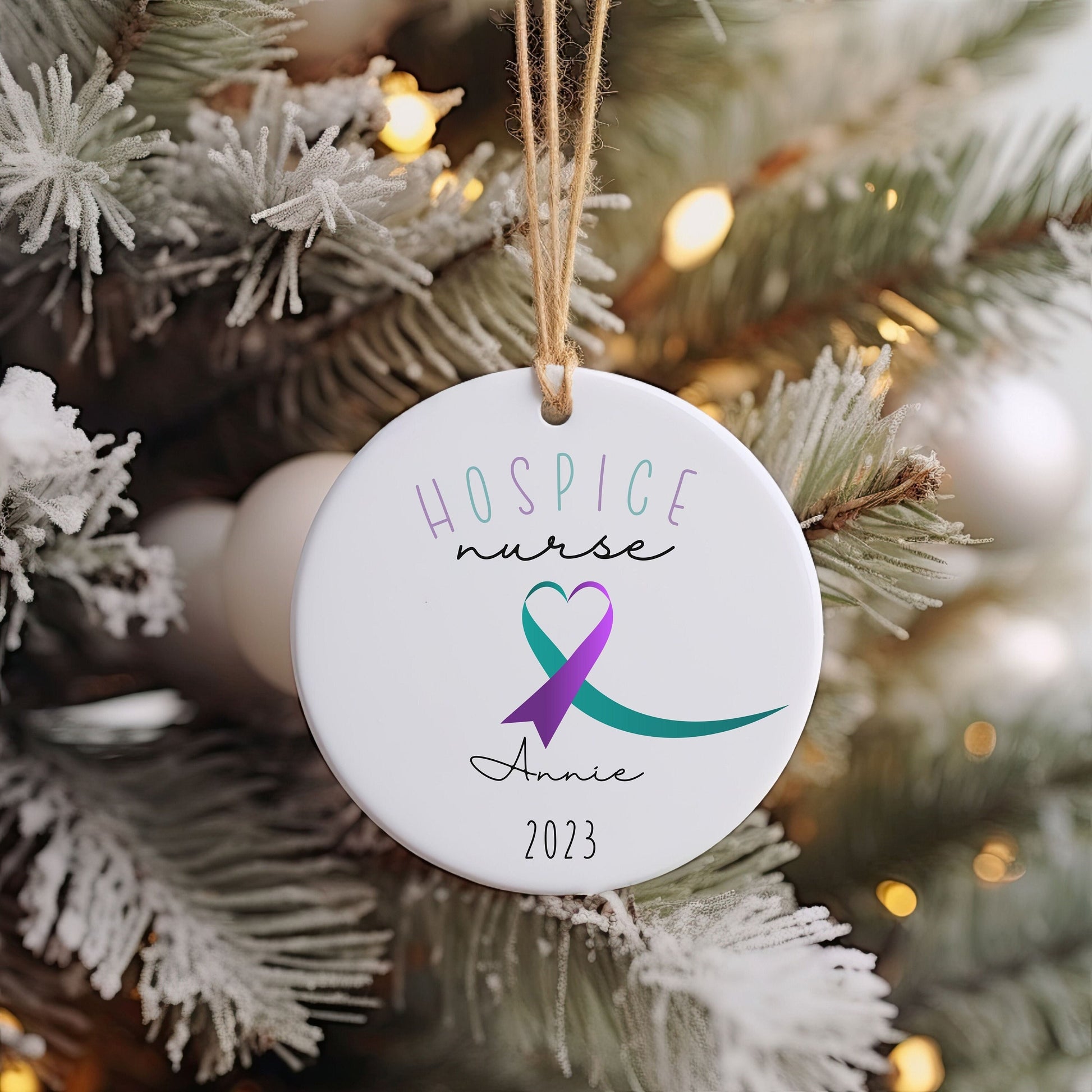 Custom Hospice Nurse Ornament