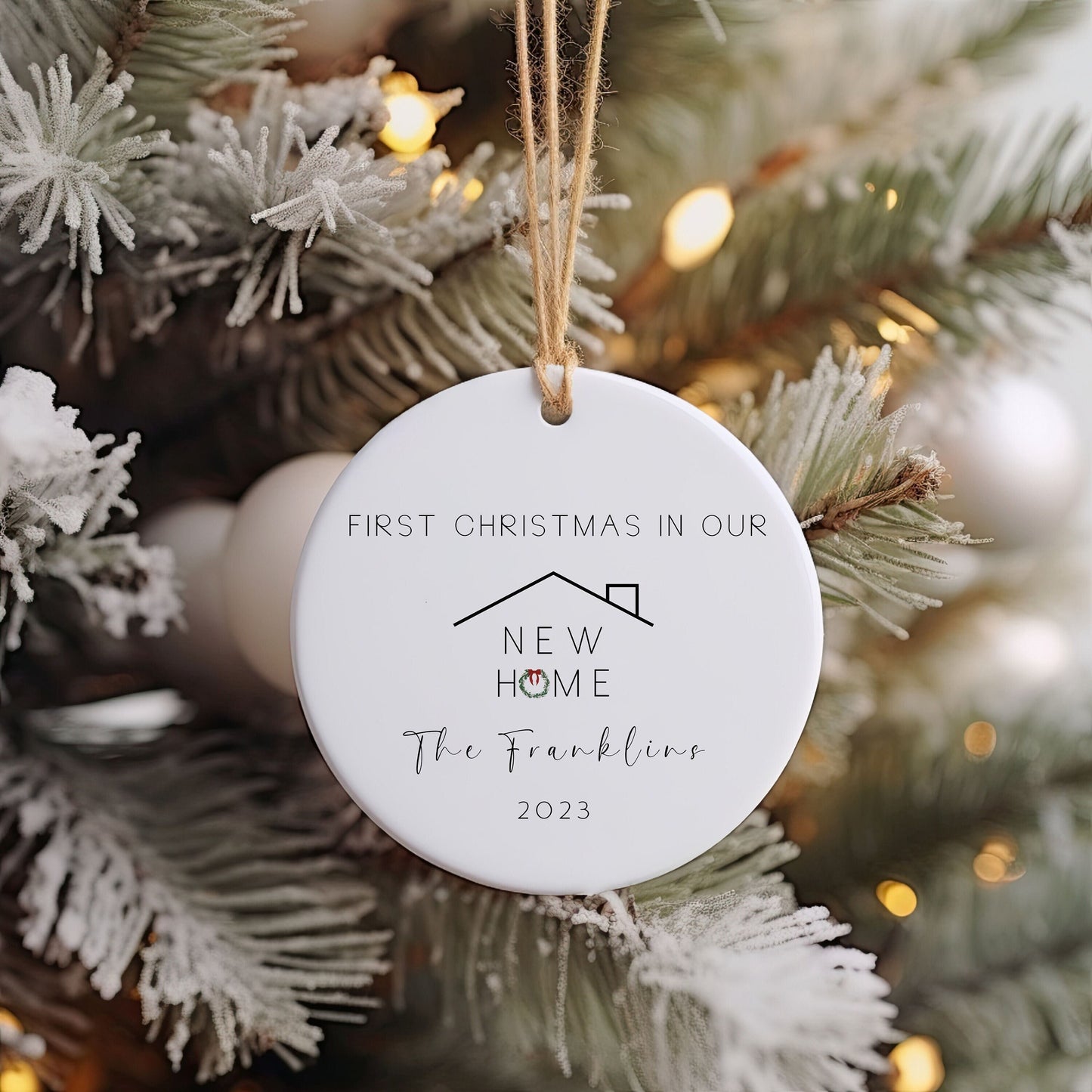 Personalized New Home Christmas Ornament