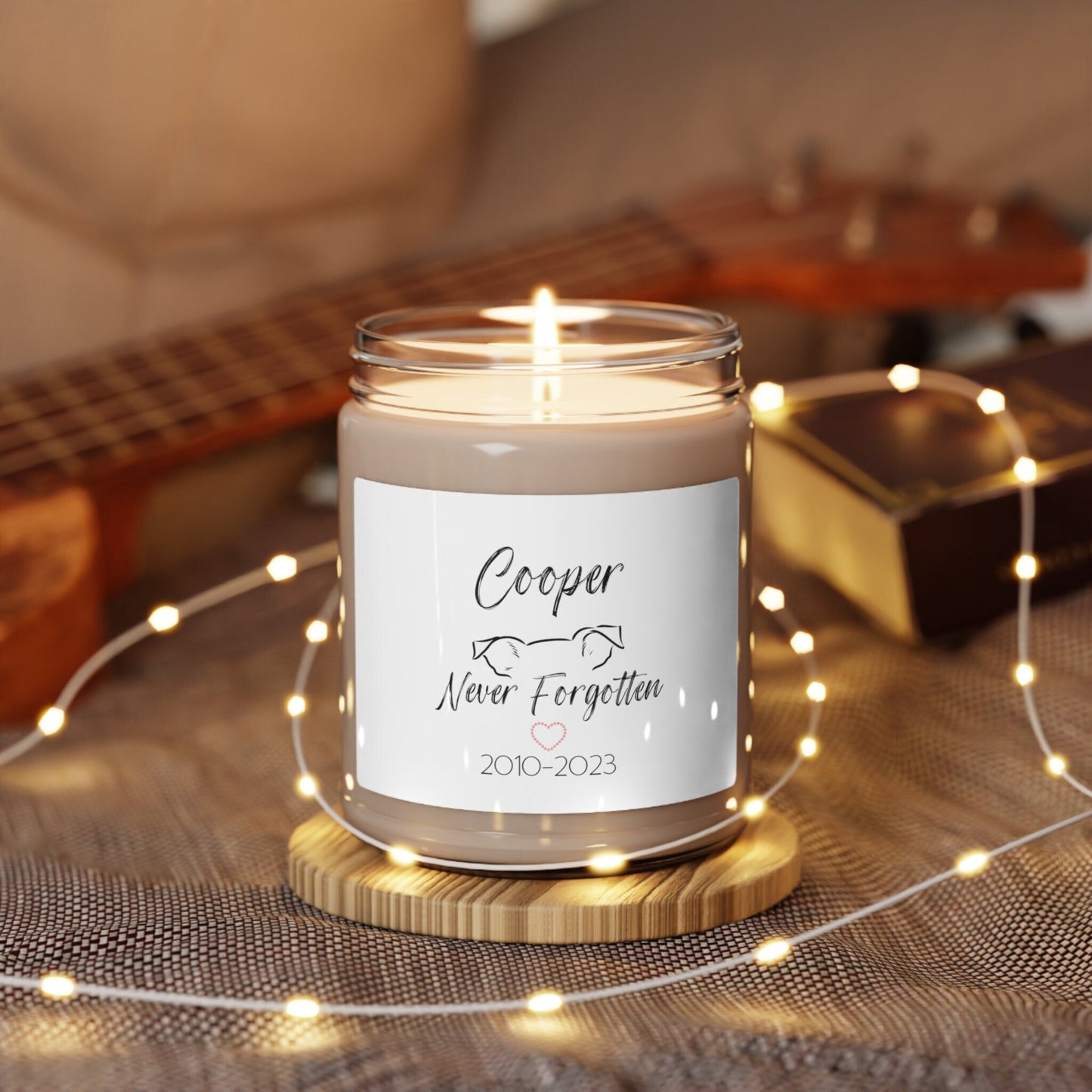 Personalized Canine Memorial Candle