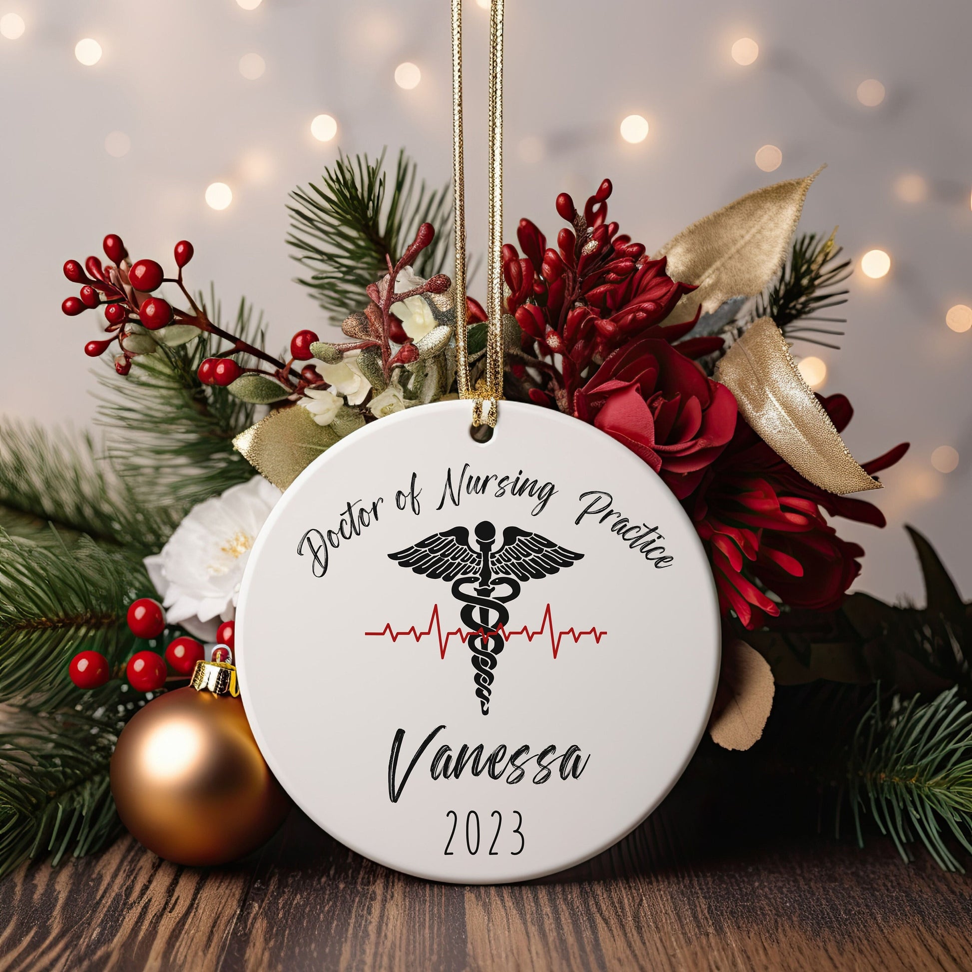 Personalized Doctor of Nursing Practice Ornament, DNP Gifts, DNP Graduation Gift, DNP Nurse Gift, Doctor of Nursing Practice, Nurse Gift