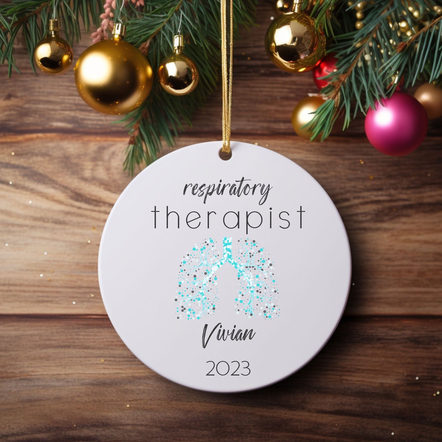 Personalized Respiratory Therapist Ornament, Respiratory Therapist, Respiratory Therapist Gifts, Asthma, Respiratory, therapist ally