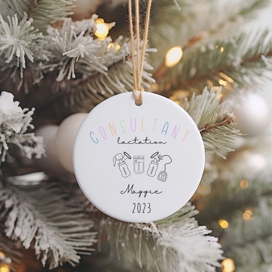 Custom Lactation Consultant Ornament