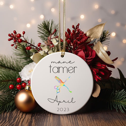 Personalized Hairstylist Ornament