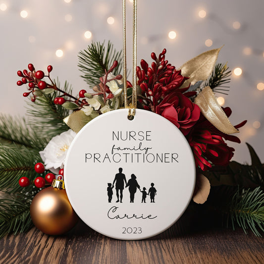 Personalized Family Nurse Practitioner Ornament