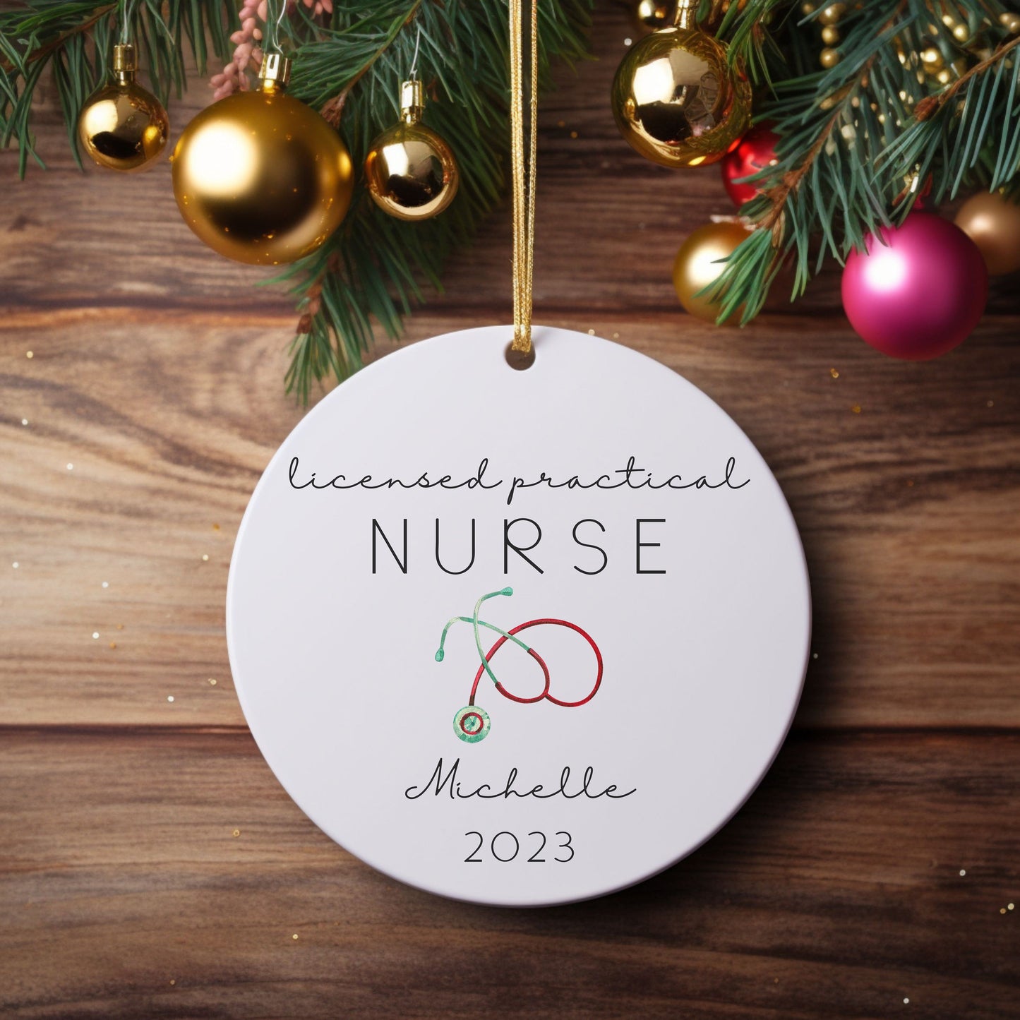 Personalized Licensed Practical Nurse Ornament, LPN Gift Ideas, LPN, LPN Nursing Student, lpn nurse gift, lpn student gifts, Personalization