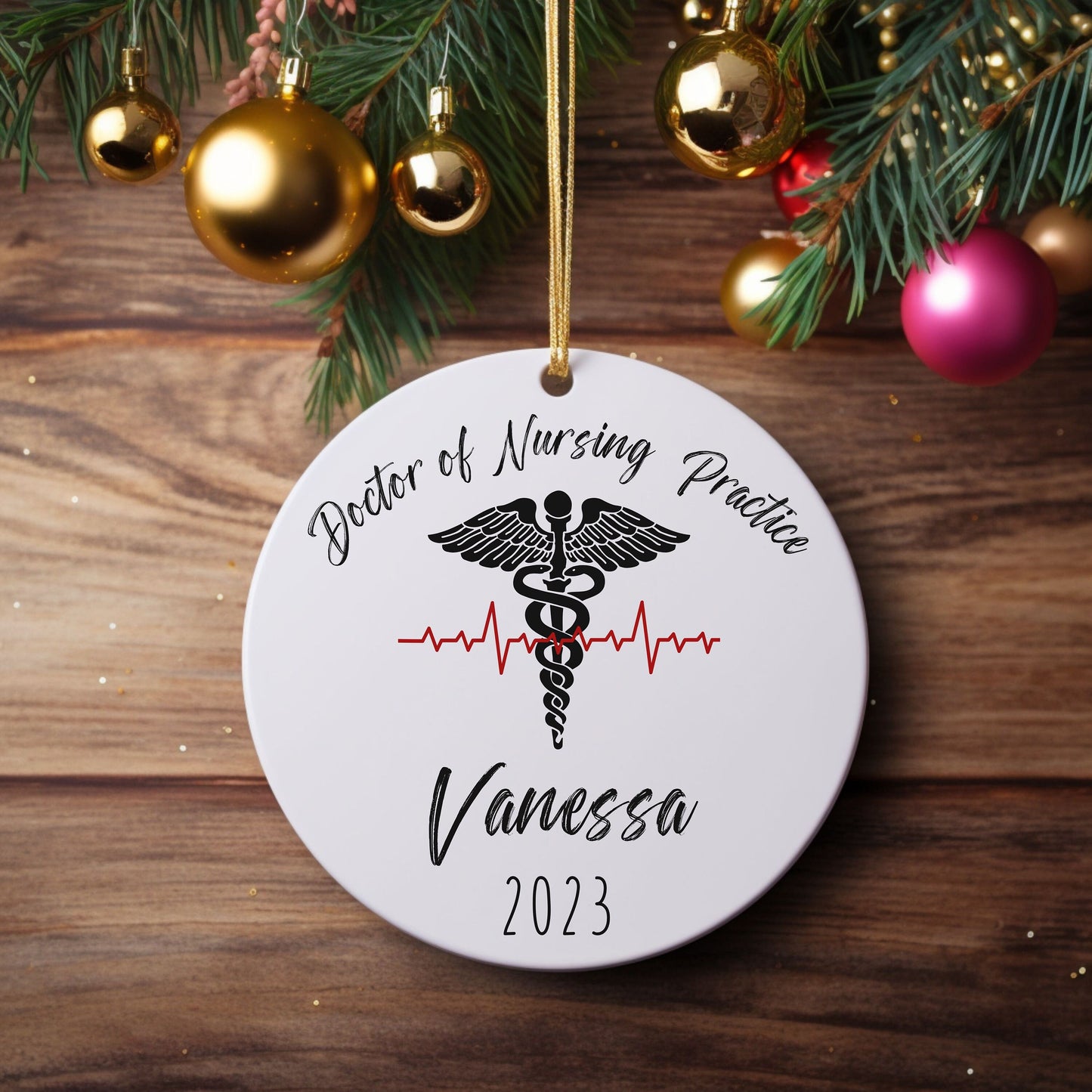 Personalized Doctor of Nursing Practice Ornament, DNP Gifts, DNP Graduation Gift, DNP Nurse Gift, Doctor of Nursing Practice, Nurse Gift