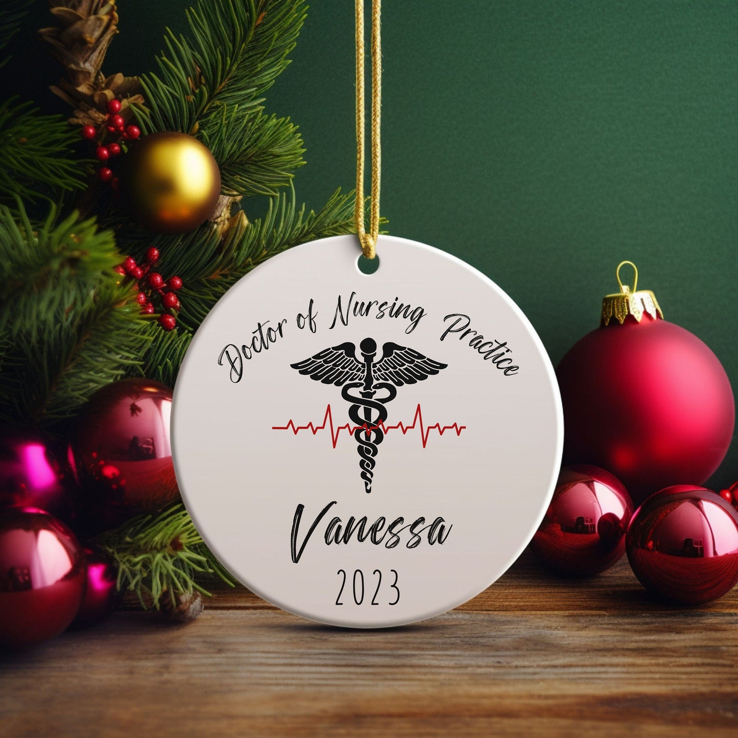 Personalized Doctor of Nursing Practice Ornament, DNP Gifts, DNP Graduation Gift, DNP Nurse Gift, Doctor of Nursing Practice, Nurse Gift