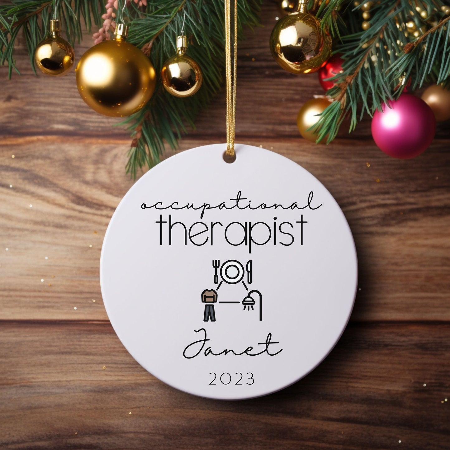 Personalized Occupational Therapist Ornament