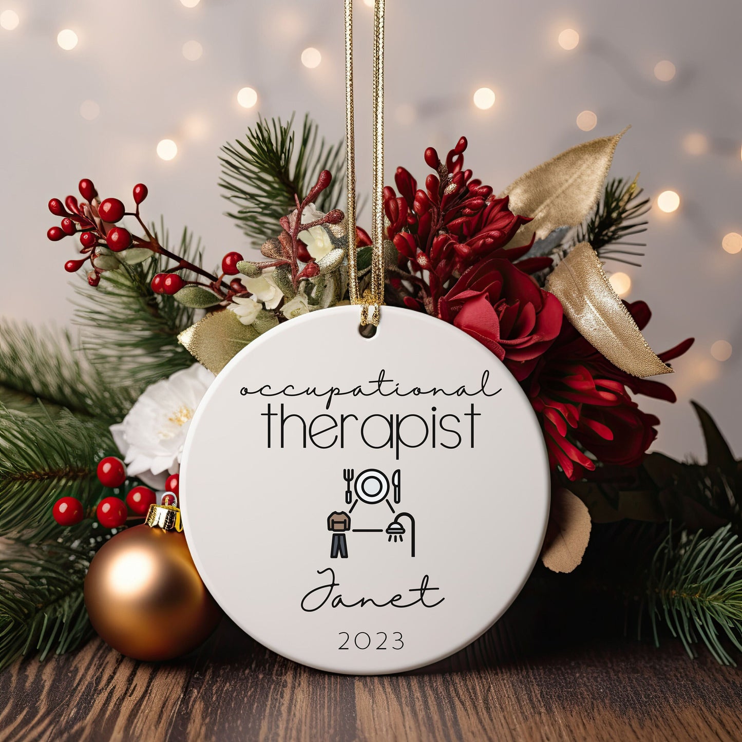 Personalized Occupational Therapist Ornament