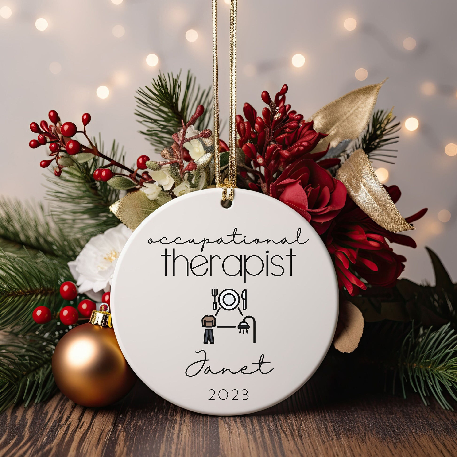 Personalized Occupational Therapist Ornament