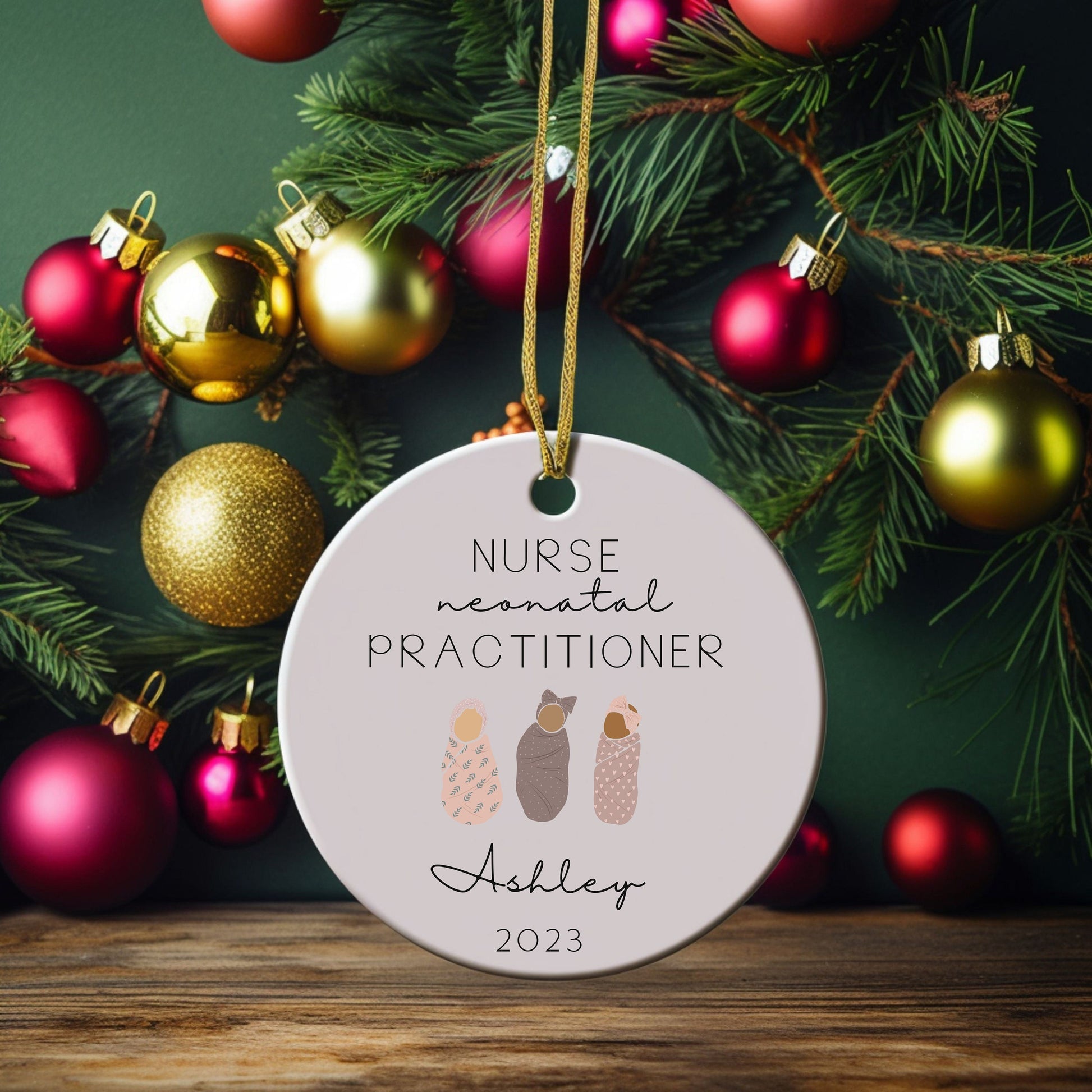 Personalized Neonatal Nurse Practitioner Ornament, Neonatal Nurse Ornament, neonats, Customized neonatal NP, Custom NP Gift, Preceptor