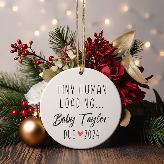 Personalized Tiny Human Loading Ornament