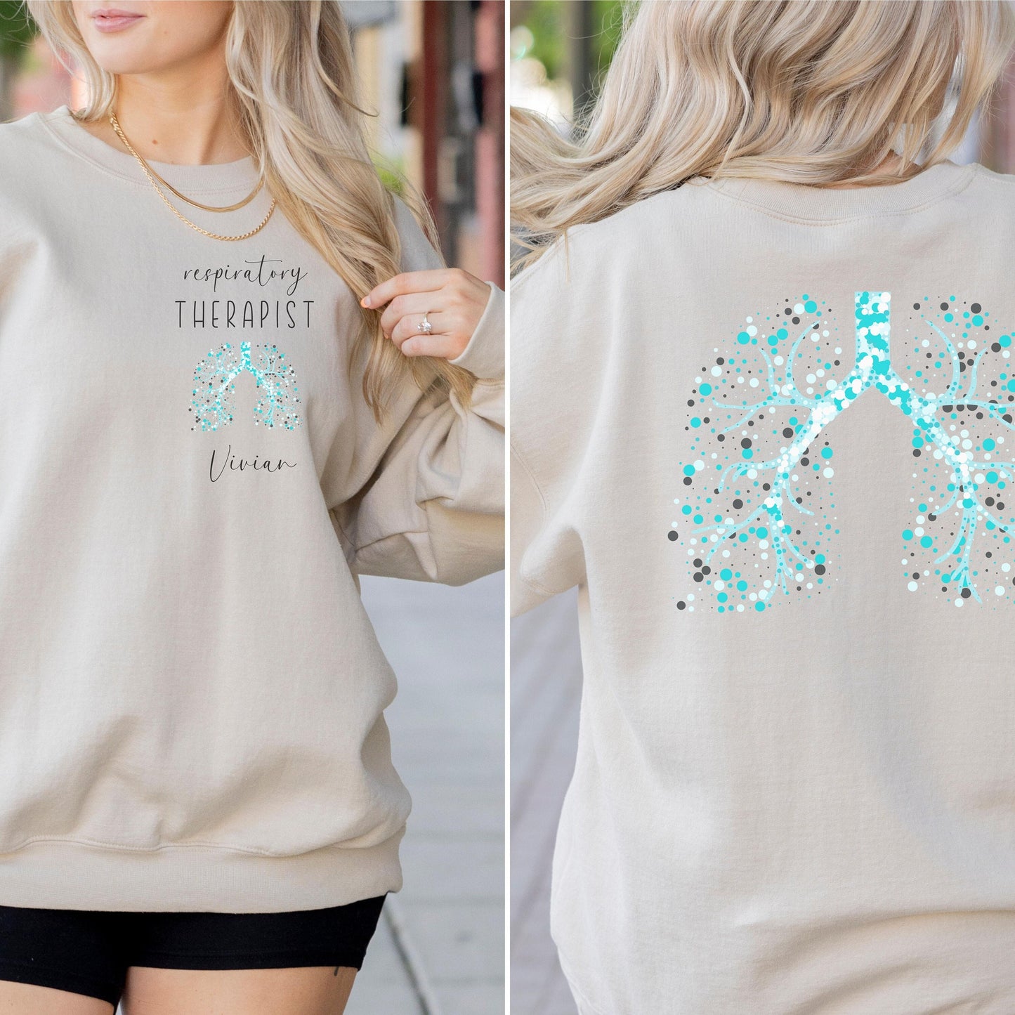 Personalized Respiratory Therapist Sweatshirt, Respiratory Therapist, Respiratory Therapist Gift, Respiratory Therapy Shirt, therapist ally