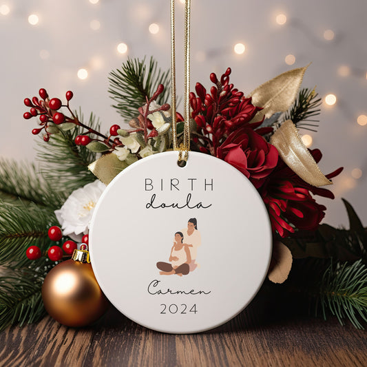 Personalized Birth Doula Ornament, Doula Gift, doula thankful gift, doula thankyou, labor and delivery, labordelivery nurse