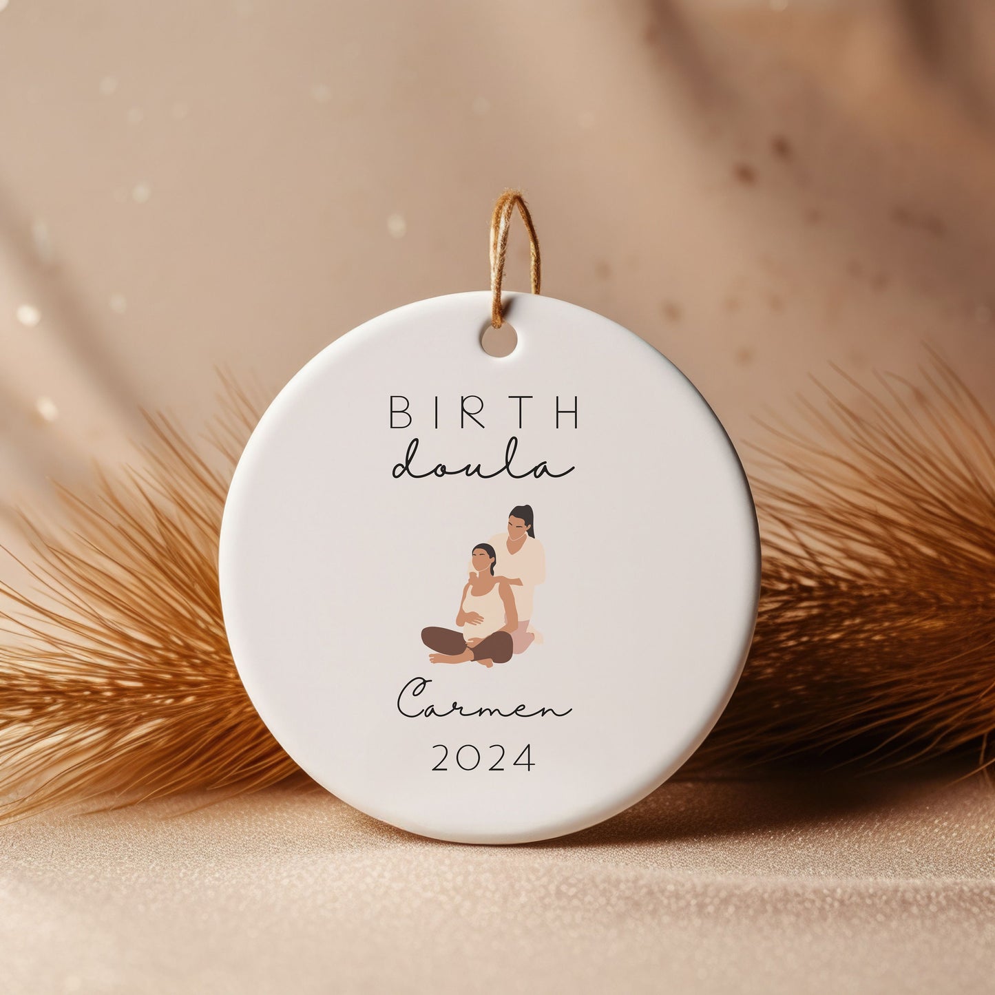 Personalized Birth Doula Ornament, Doula Gift, doula thankful gift, doula thankyou, labor and delivery, labordelivery nurse