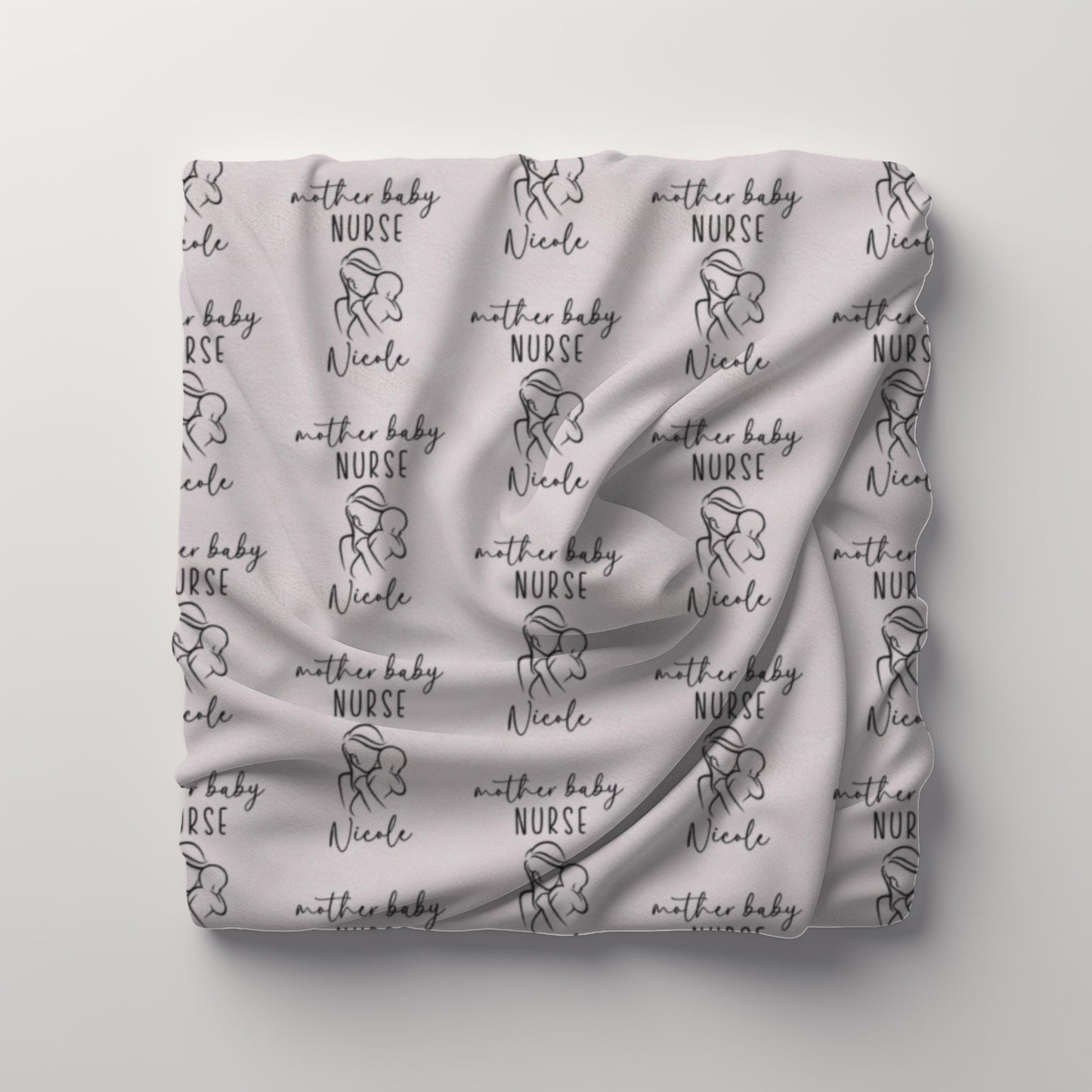 Personalized Mother Baby Nurse Blanket, Labor Delivery Nurse, Postpartum, RN Gift, Nursing Student, MBU, Mother Baby Unit, Custom Throw