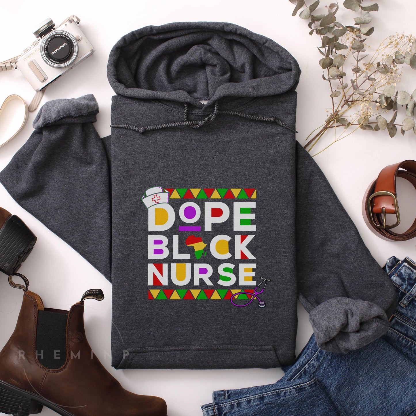 Dope Black Nurse Hoodie, Hoodies, Black History, Gift for Nurses, LPN shirt, Registered Nurse Hoodie, Nursing Student, Nurse Appreciation