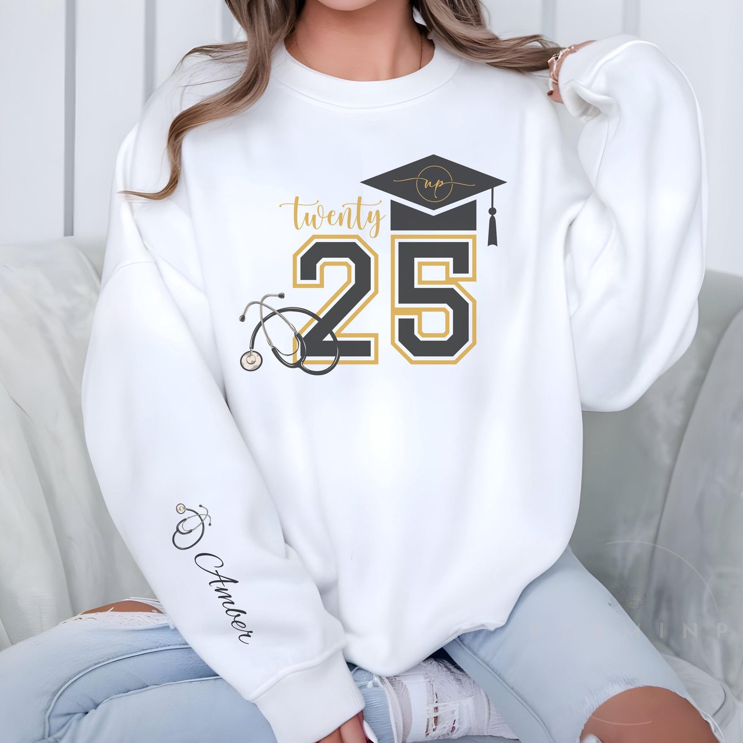 2025 Nurse Practitioner Graduation Sweatshirt, Personalized Sweatshirt, NP Student Gift, Gift for nurse, Nurse Graduation, NP Gifts