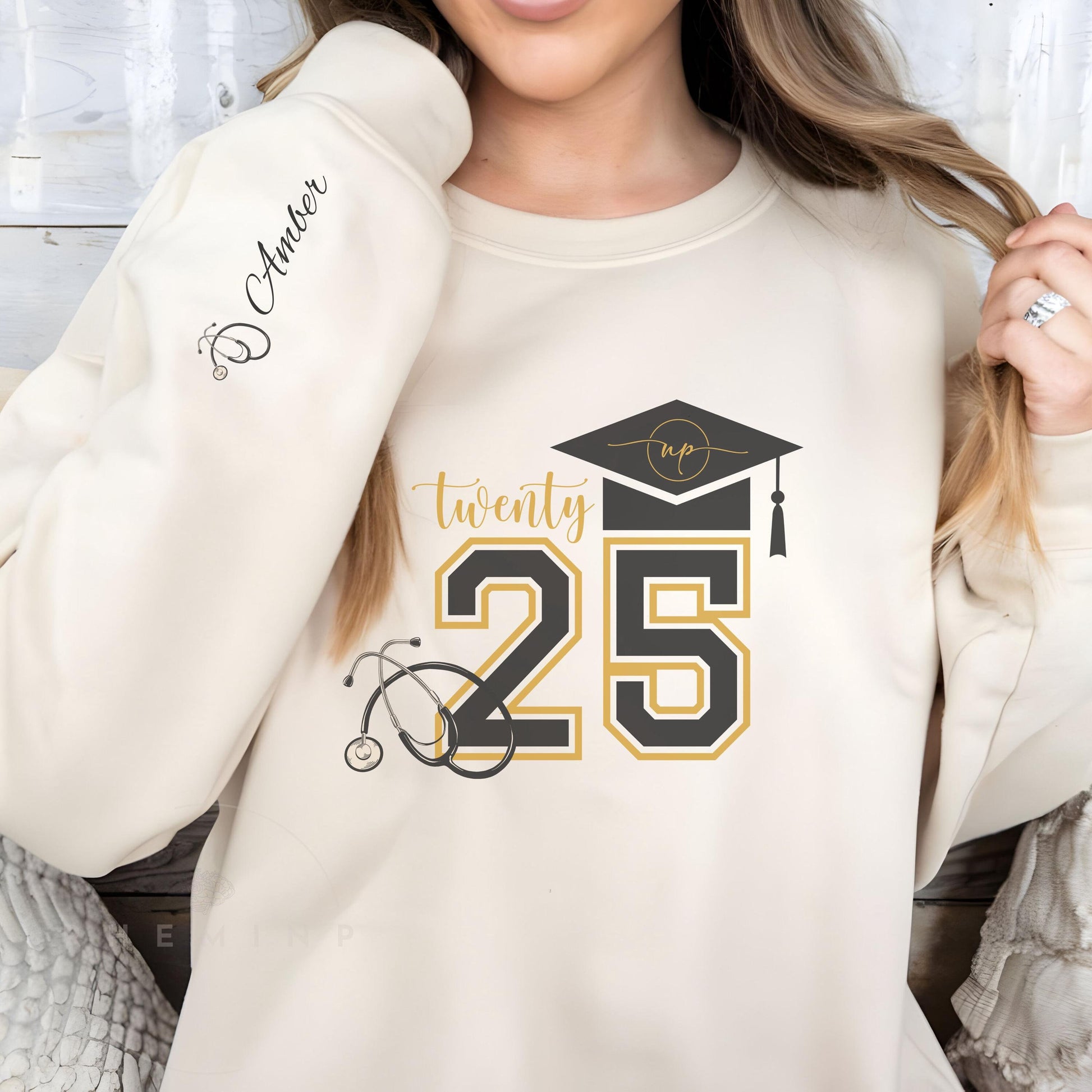 2025 Nurse Practitioner Graduation Sweatshirt, Personalized Sweatshirt, NP Student Gift, Gift for nurse, Nurse Graduation, NP Gifts