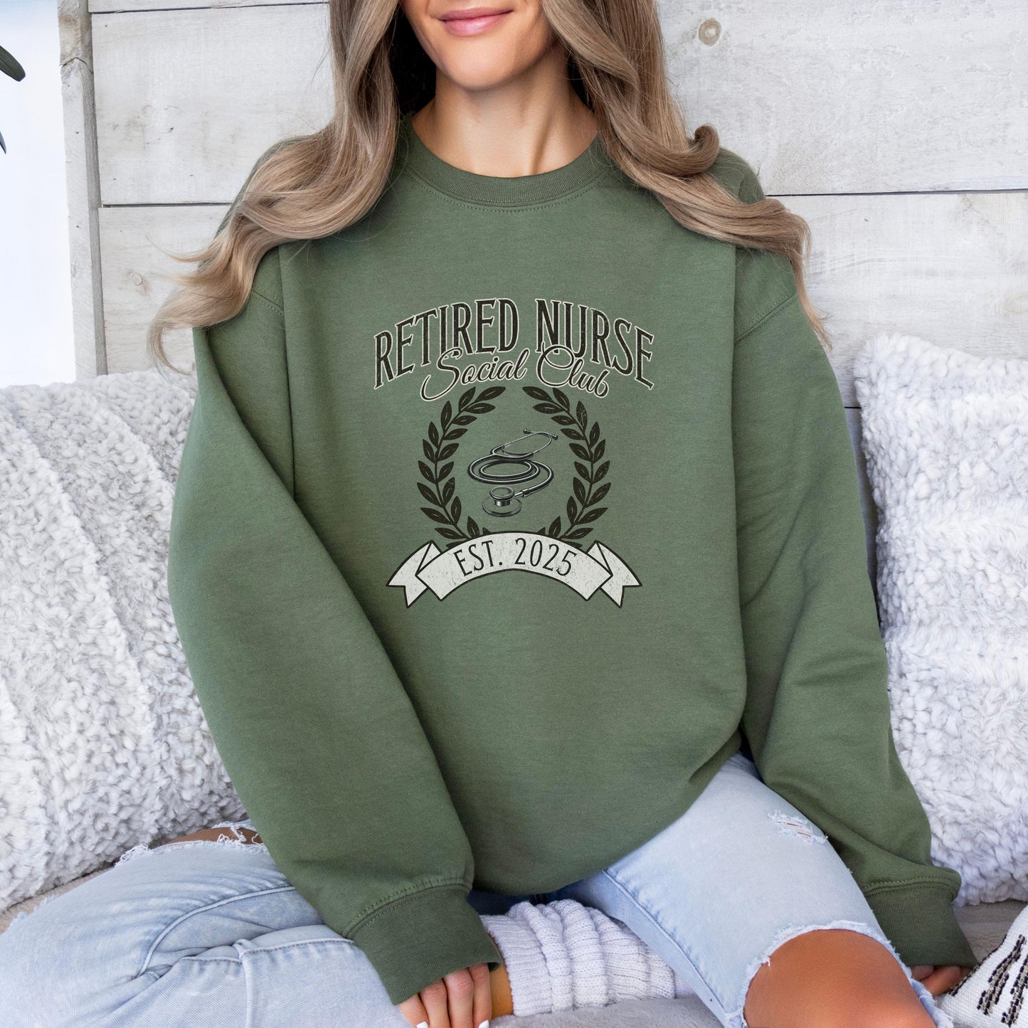 Retired Nurse Social Club Sweatshirt, Nursing Student, Nurse Appreciation, Gift for Nurses, RN Gifts, LPN Gift, Nurse Graduation Sweaters