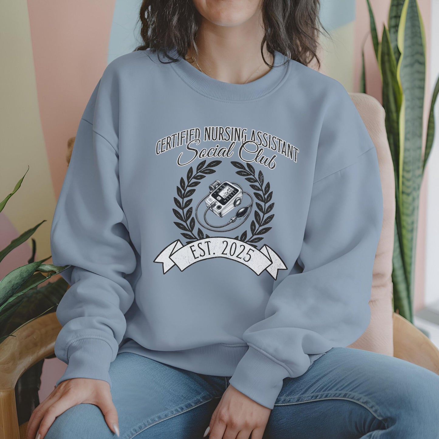 Certified Nursing Assistant Social Club Sweatshirt, CNA, CNA Sweatshirt, CNA Gifts, Nursing Assistant Shirt, Medical Assistant