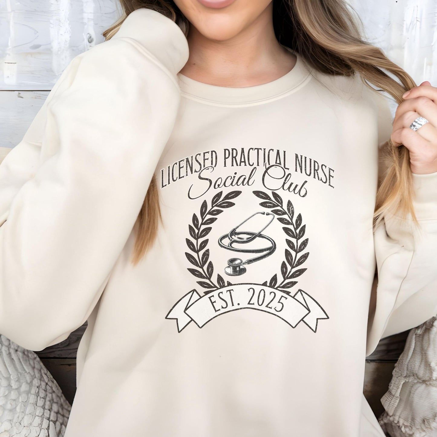 Licensed Practical Nurse Social Club Sweatshirt, LPN RN, Graduation Gift, Nurse Sweater, Nursing School, Student Nurse, Nurses Week Gift