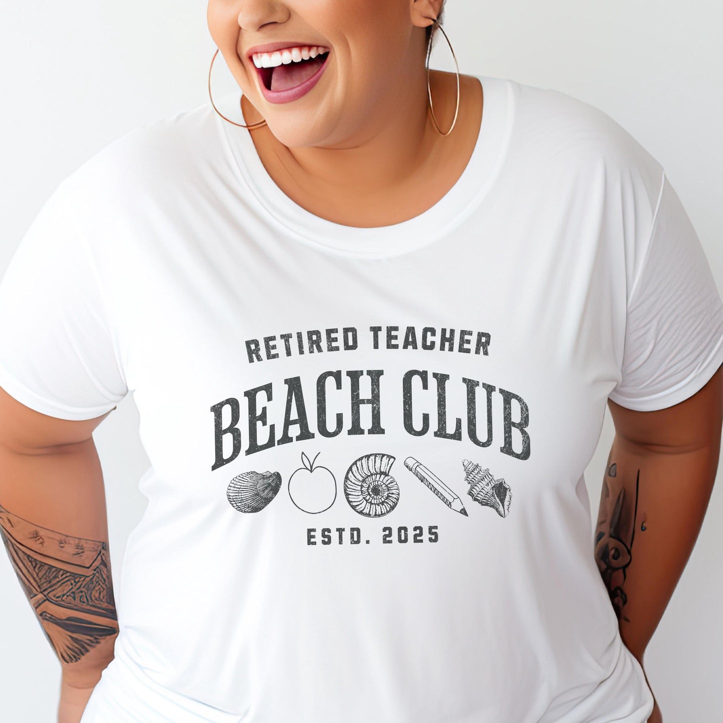 Retired Teacher Beach Club T-Shirt, Retirement Teacher, Teacher Gift, Teacher Appreciation, 2025, Gift for her, Gift for him, Coworker Gift