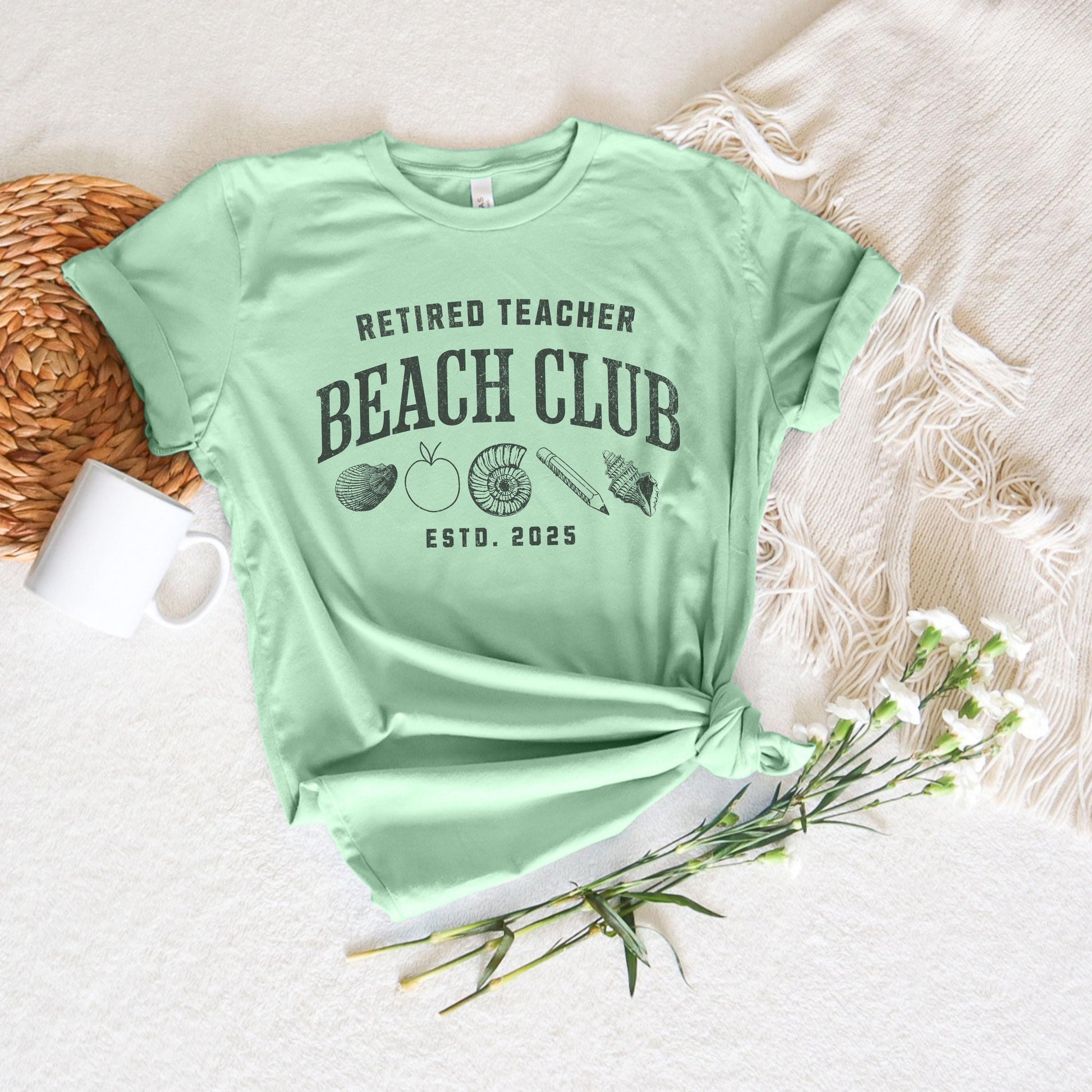 Retired Teacher Beach Club T-Shirt, Retirement Teacher, Teacher Gift, Teacher Appreciation, 2025, Gift for her, Gift for him, Coworker Gift