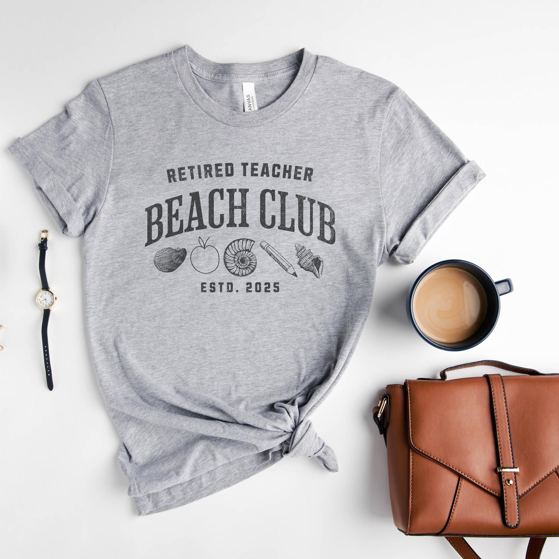 Retired Teacher Beach Club T-Shirt, Retirement Teacher, Teacher Gift, Teacher Appreciation, 2025, Gift for her, Gift for him, Coworker Gift