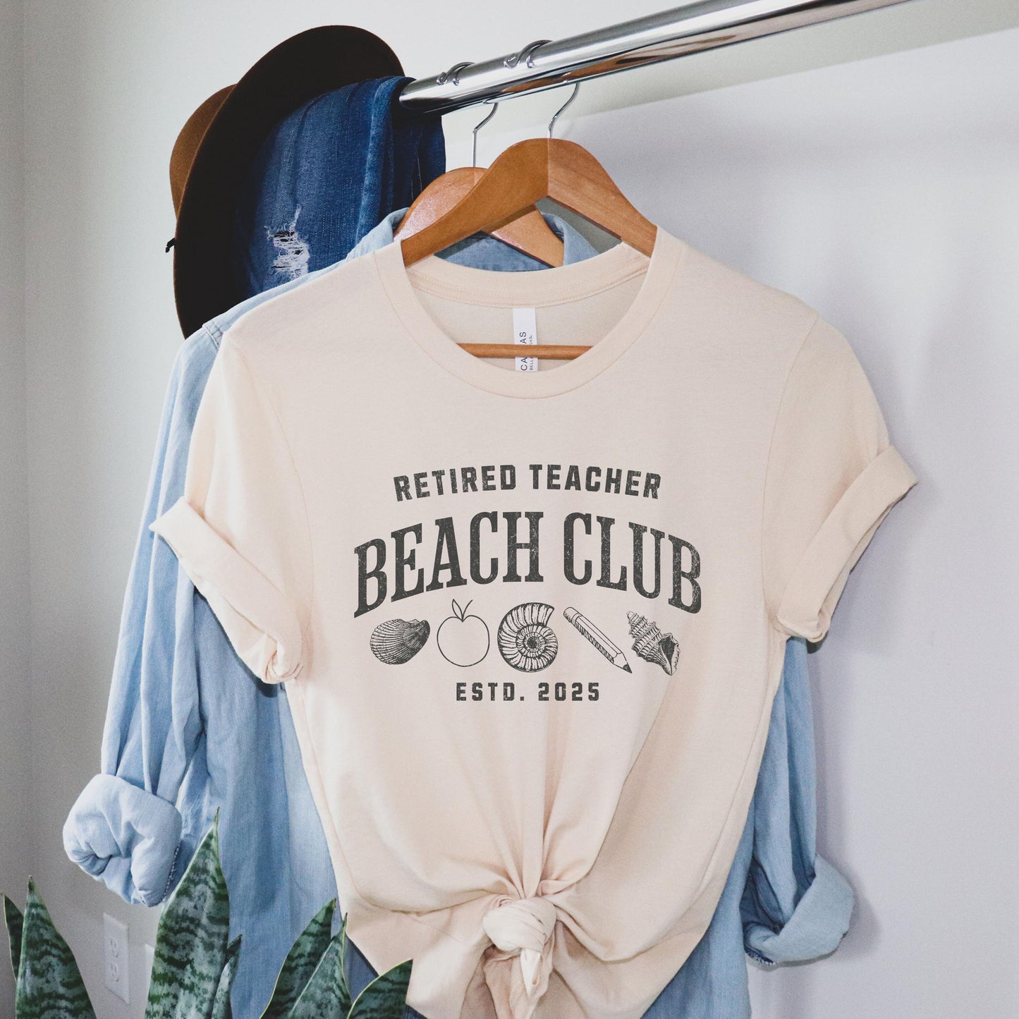 Retired Teacher Beach Club T-Shirt, Retirement Teacher, Teacher Gift, Teacher Appreciation, 2025, Gift for her, Gift for him, Coworker Gift