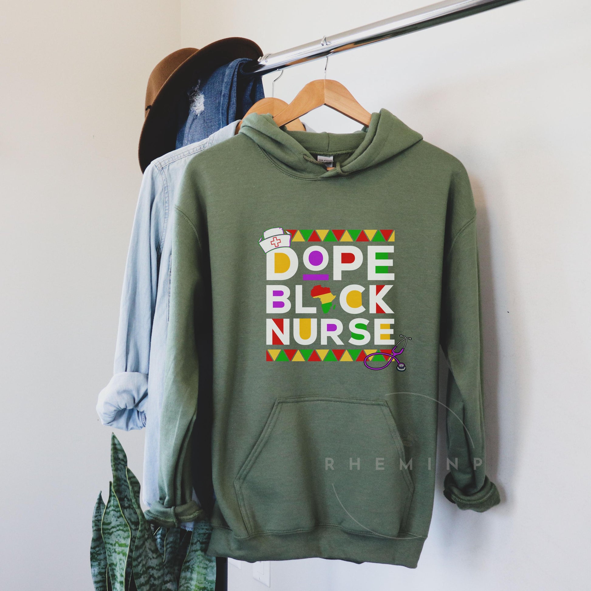 Dope Black Nurse Hoodie, Hoodies, Black History, Gift for Nurses, LPN shirt, Registered Nurse Hoodie, Nursing Student, Nurse Appreciation