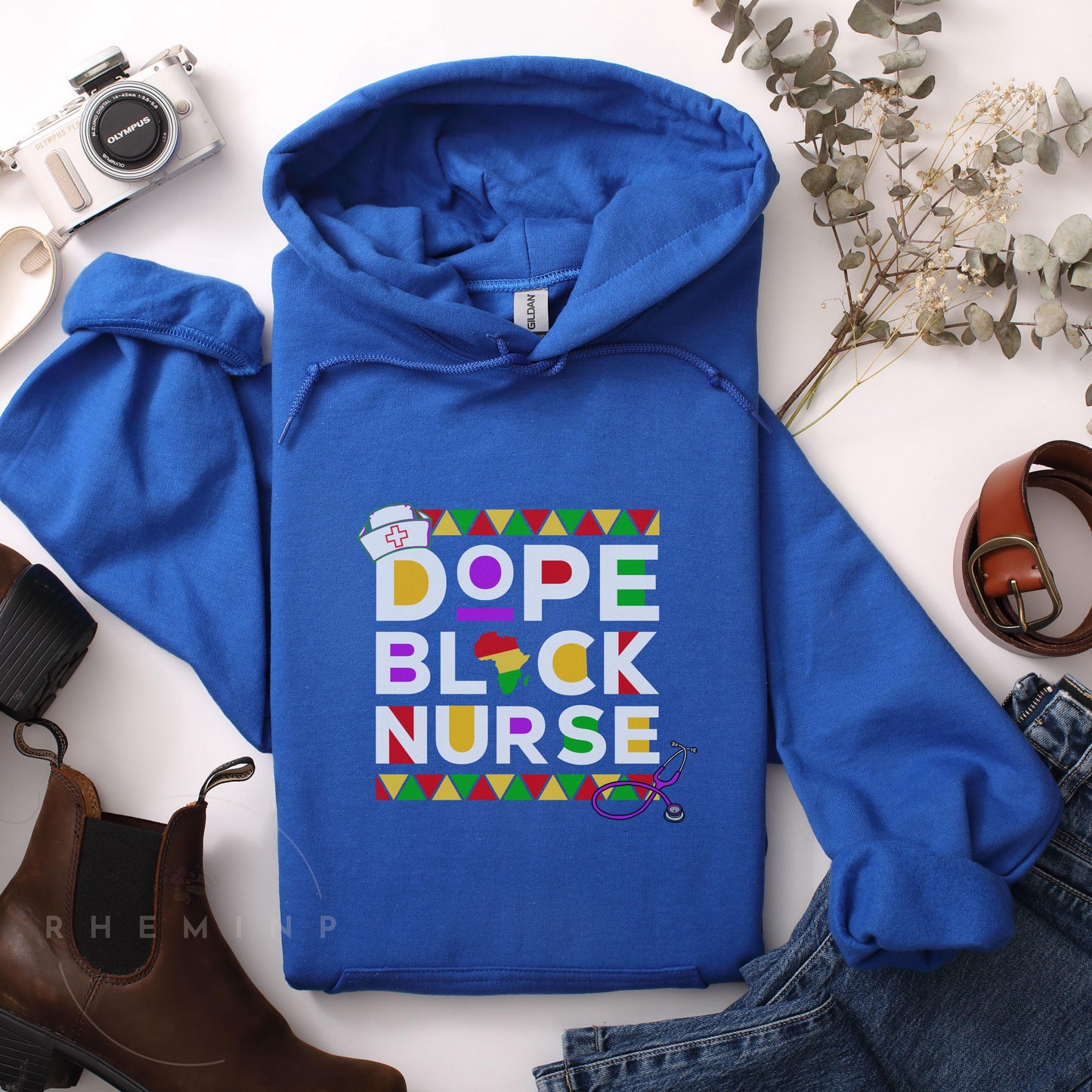 Dope Black Nurse Hoodie, Hoodies, Black History, Gift for Nurses, LPN shirt, Registered Nurse Hoodie, Nursing Student, Nurse Appreciation