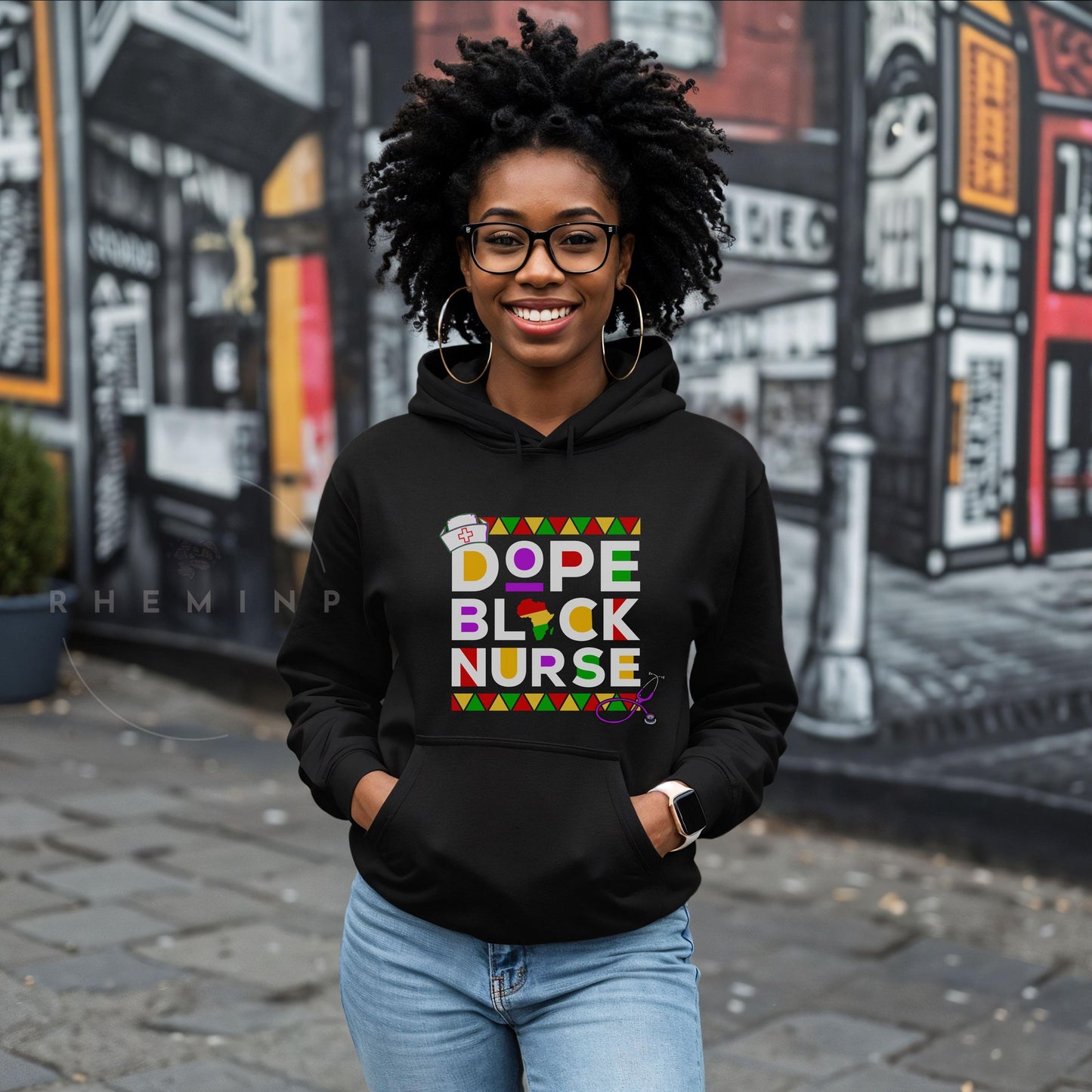 Dope Black Nurse Hoodie, Hoodies, Black History, Gift for Nurses, LPN shirt, Registered Nurse Hoodie, Nursing Student, Nurse Appreciation