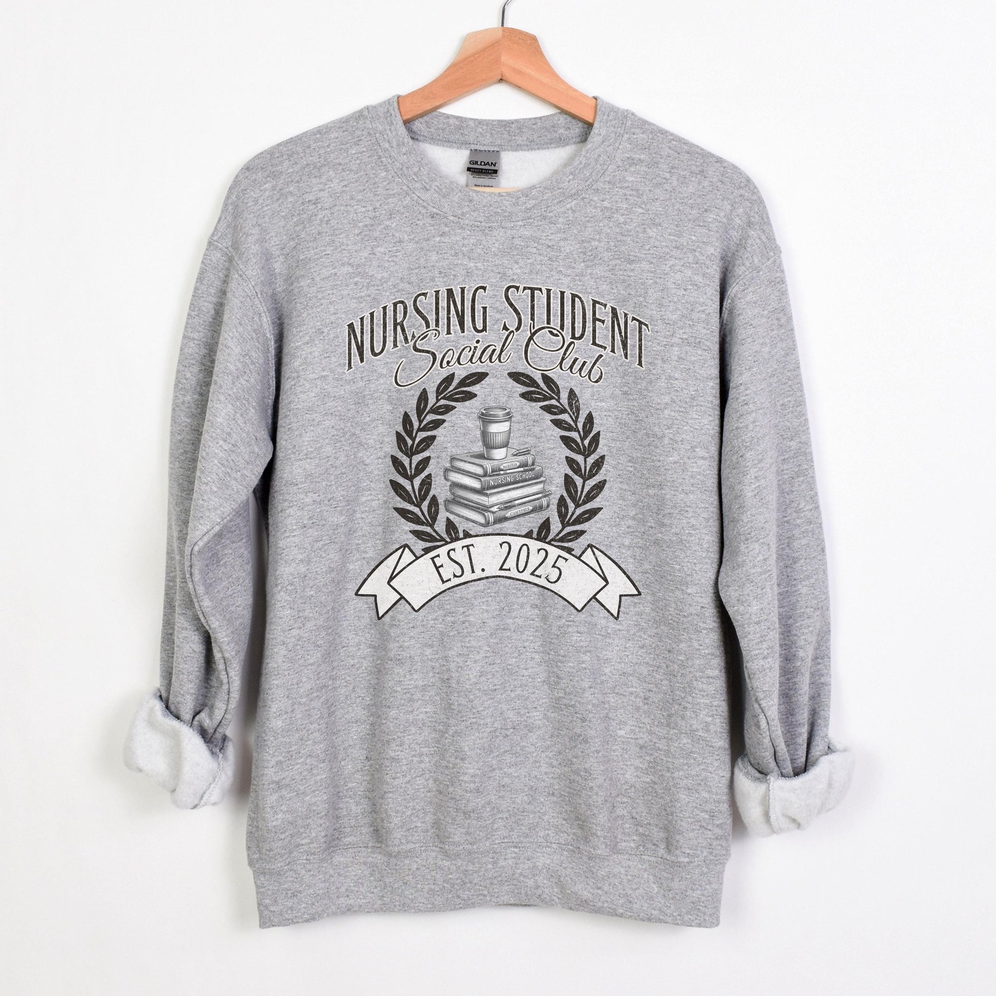 Nursing Student Social Club Sweatshirt, Nursing Student Gift, Gift for nurse, Nurse Graduation Sweaters, RN Gifts, LPN Gift, 2025, Nurse