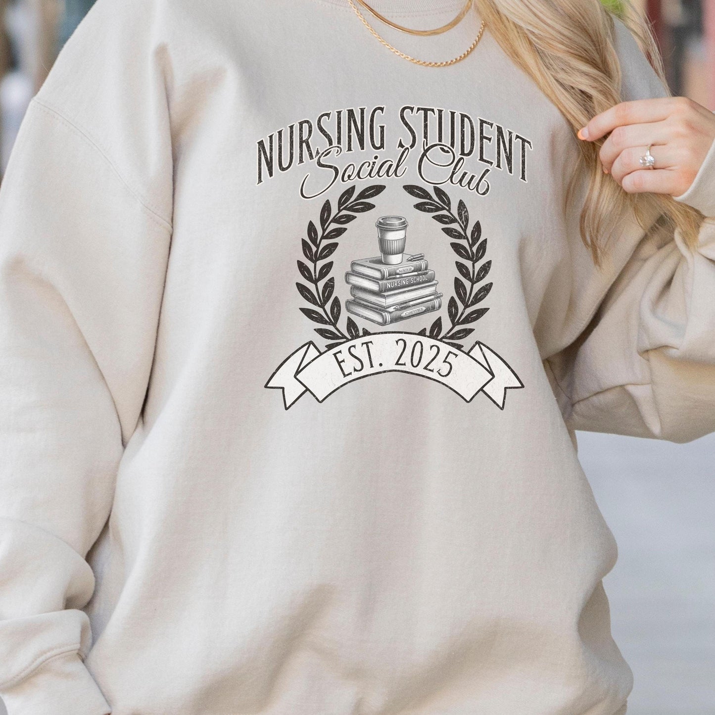 Nursing Student Social Club Sweatshirt, Nursing Student Gift, Gift for nurse, Nurse Graduation Sweaters, RN Gifts, LPN Gift, 2025, Nurse