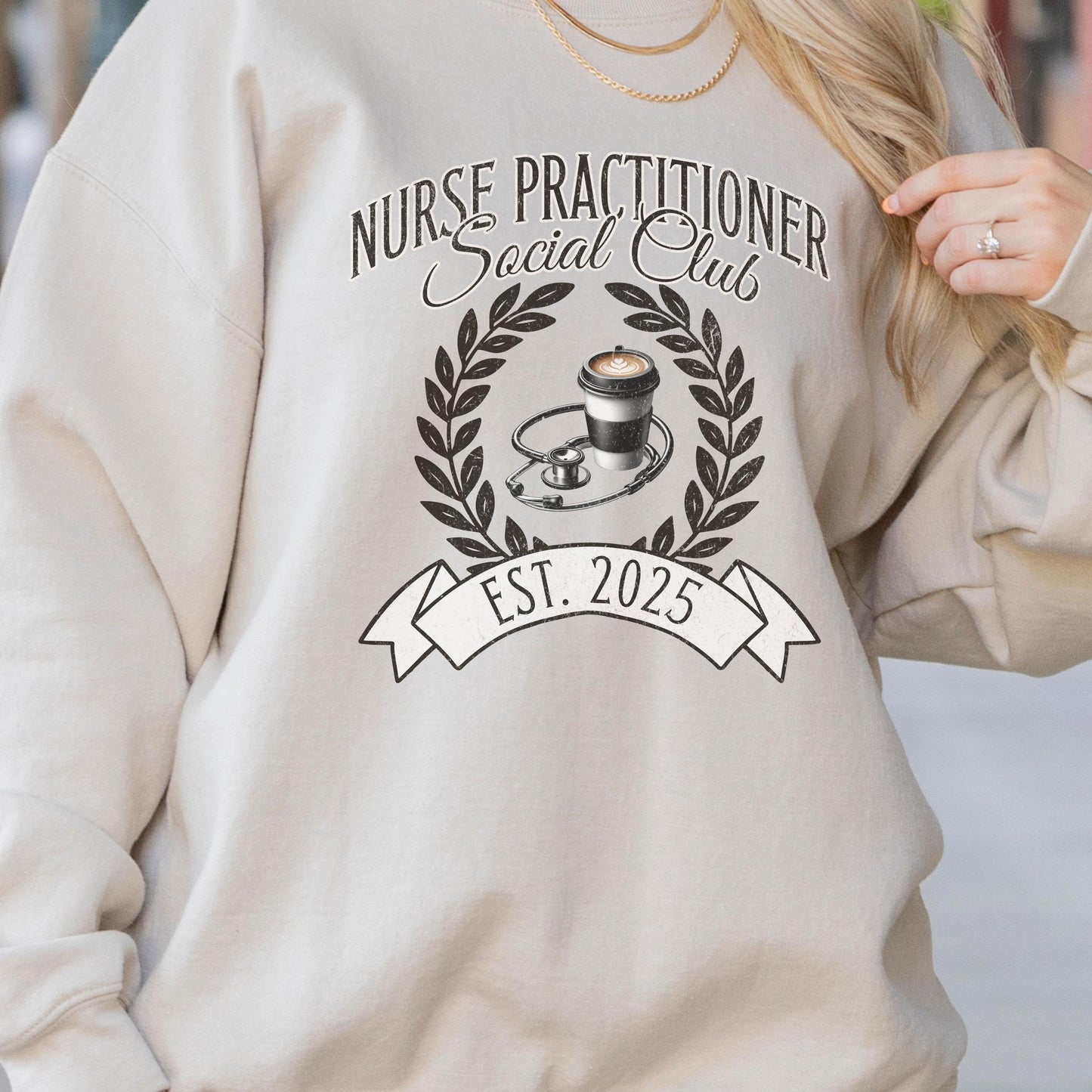 Nurse Practitioner Social Club Sweatshirt, Nurse Practitioner, Gift for nurse, Nurse Graduation Sweaters, NP Gifts, 2025