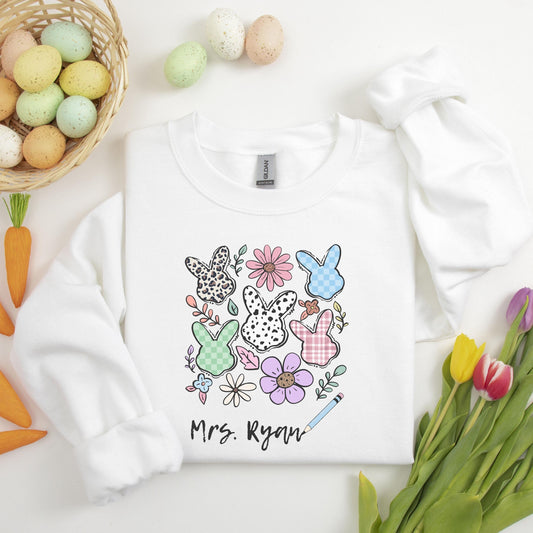 Personalized Teacher Easter Shirt, Teacher Appreciation, Easter Teacher, Spring, gift for teacher, Custom teacher shirt, Gift for Teacher