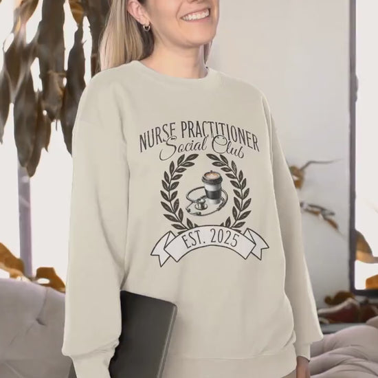 Nurse Practitioner Social Club Sweatshirt, Nurse Practitioner, Gift for nurse, Nurse Graduation Sweaters, NP Gifts, 2025